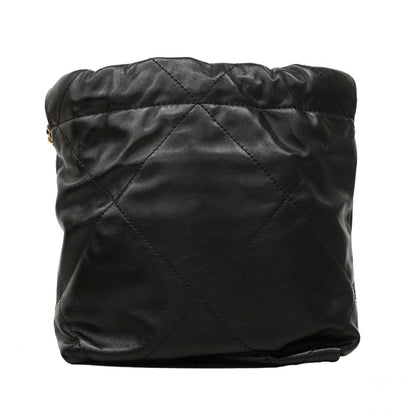 Chanel Handbag 22 Calf Black Gold 2-Way — view 8