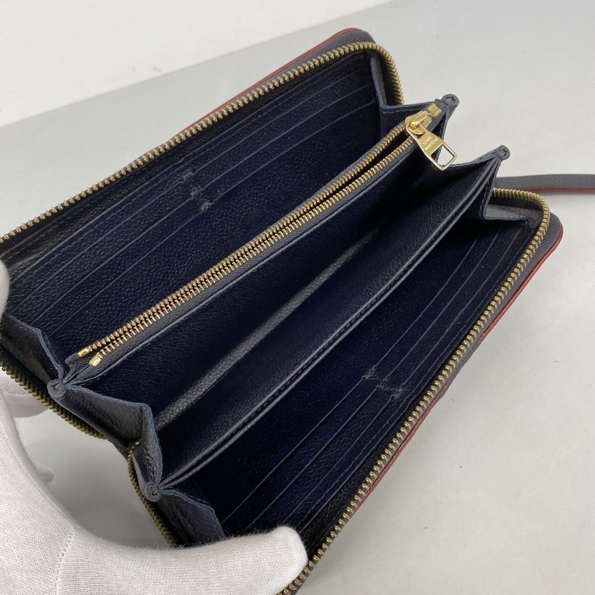 Louis Vuitton Wallet Monogram Empreinte Zippy Marie Nuit — view 3