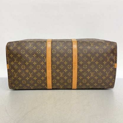 Louis Vuitton Boston Bag Monogram Keepall Bandouliere 55 Brown — view 3