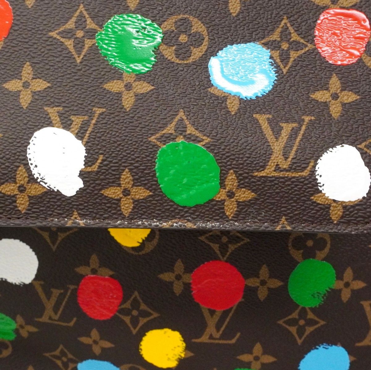 Louis Vuitton Tote Monogram Neverfull MM Brown Multicolor Yayoi Kusama Collabora — view 9