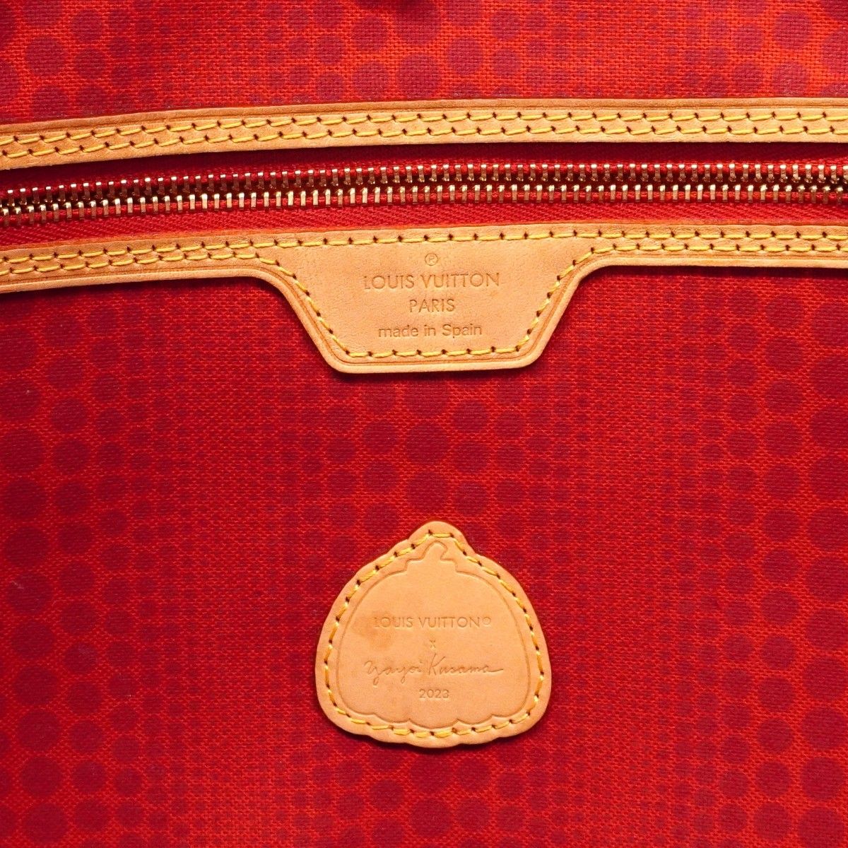 Louis Vuitton Tote Monogram Neverfull MM Brown Multicolor Yayoi Kusama Collabora — view 5