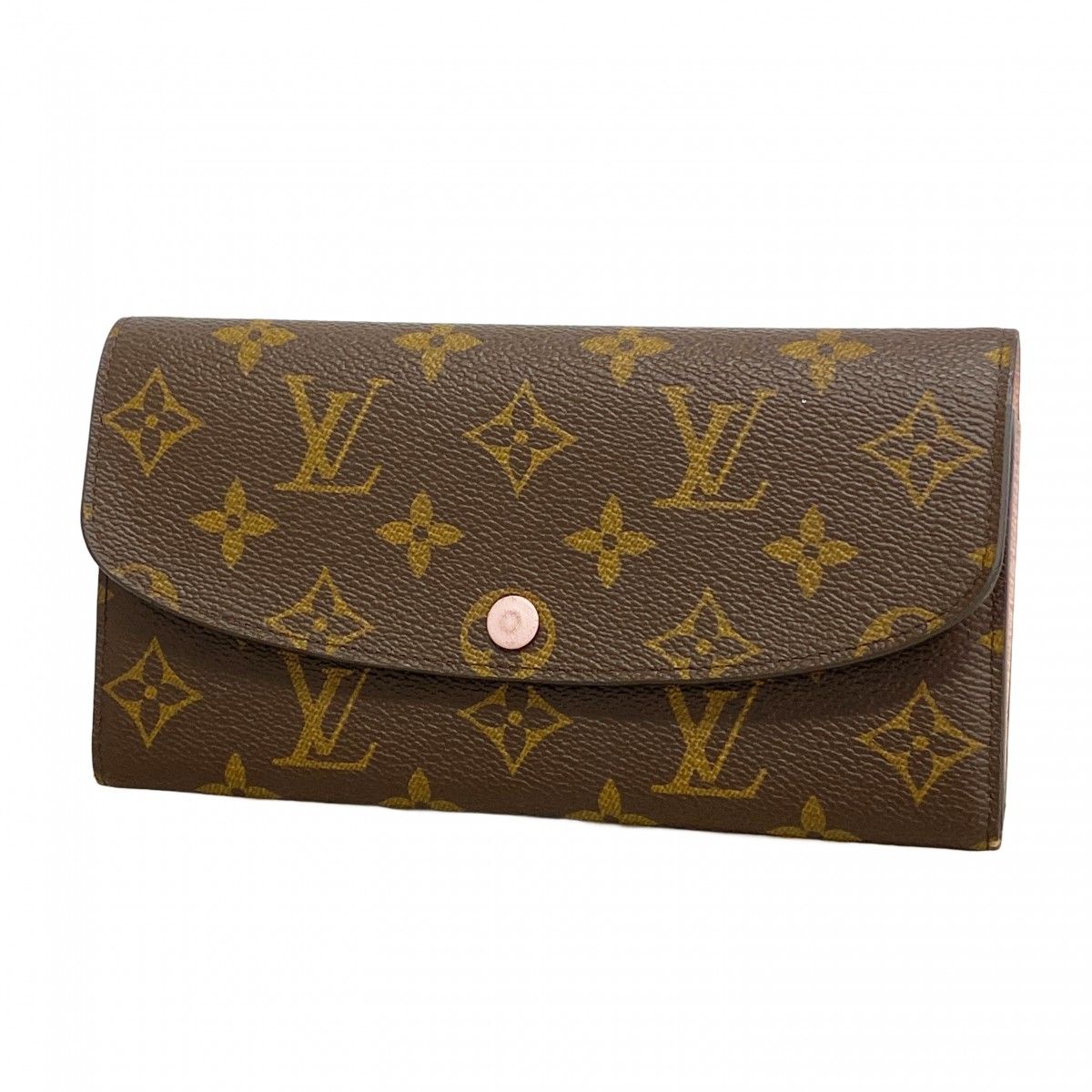 Louis Vuitton Wallet Monogram Portefeuille Emily Brown Rose Velours