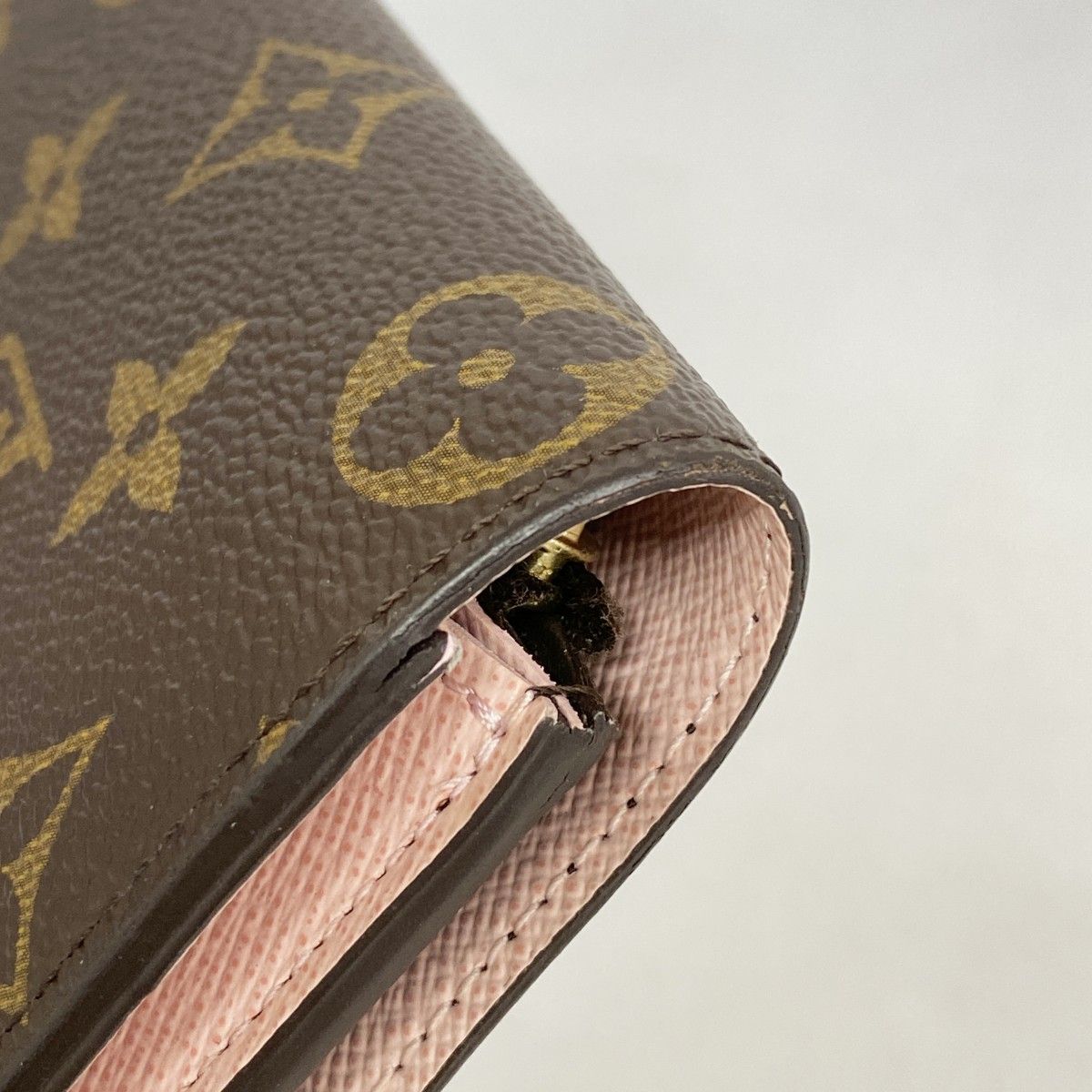Louis Vuitton Wallet Monogram Portefeuille Emily Brown Rose Velours — view 6