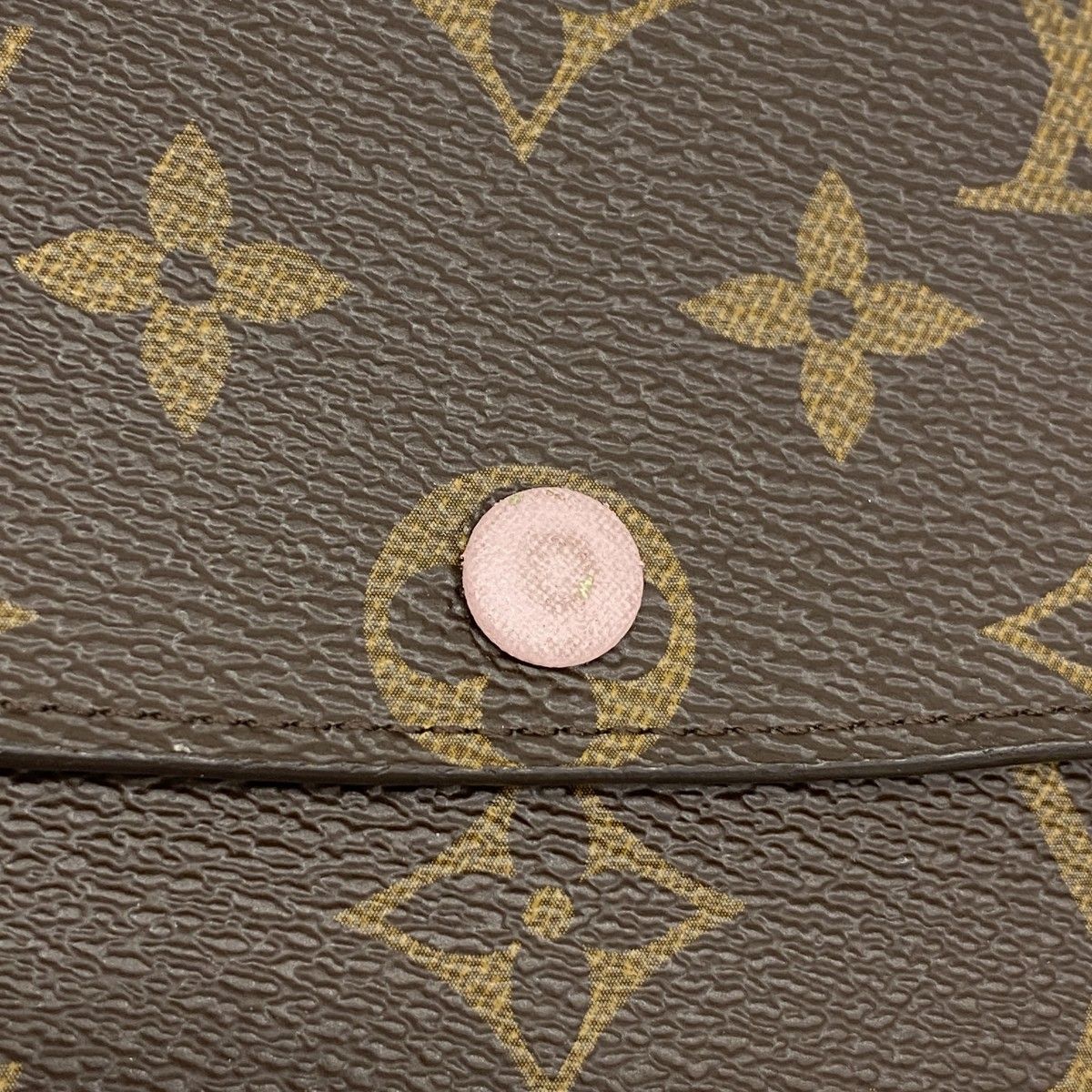 Louis Vuitton Wallet Monogram Portefeuille Emily Brown Rose Velours — view 7