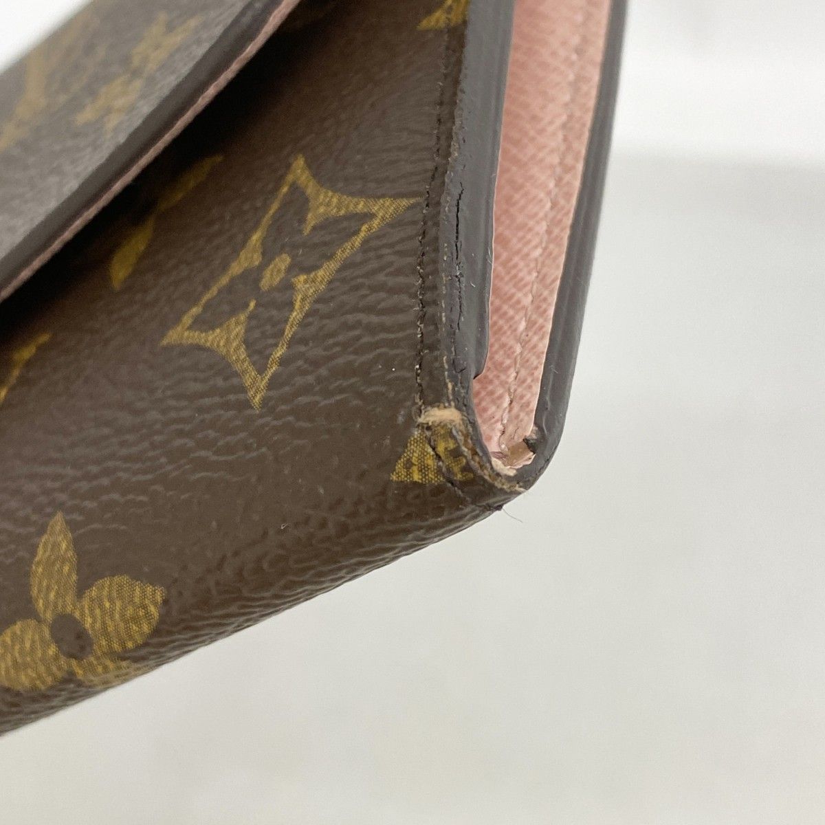 Louis Vuitton Wallet Monogram Portefeuille Emily Brown Rose Velours — view 5