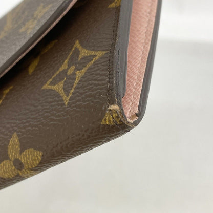 Louis Vuitton Wallet Monogram Portefeuille Emily Brown Rose Velours — view 5