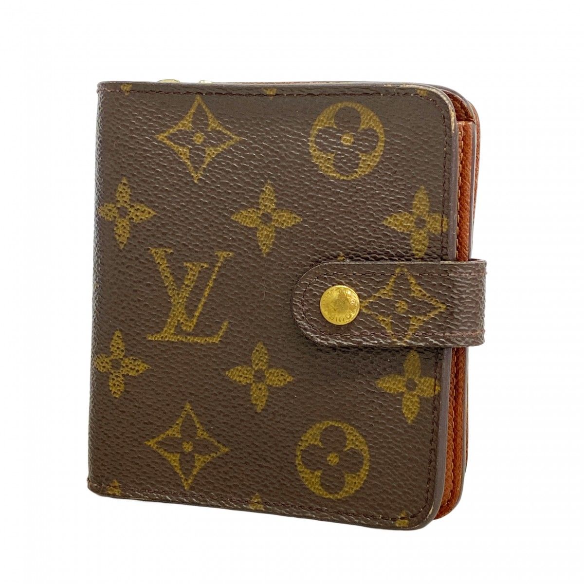 Louis Vuitton Wallet Monogram Compact Zip Brown