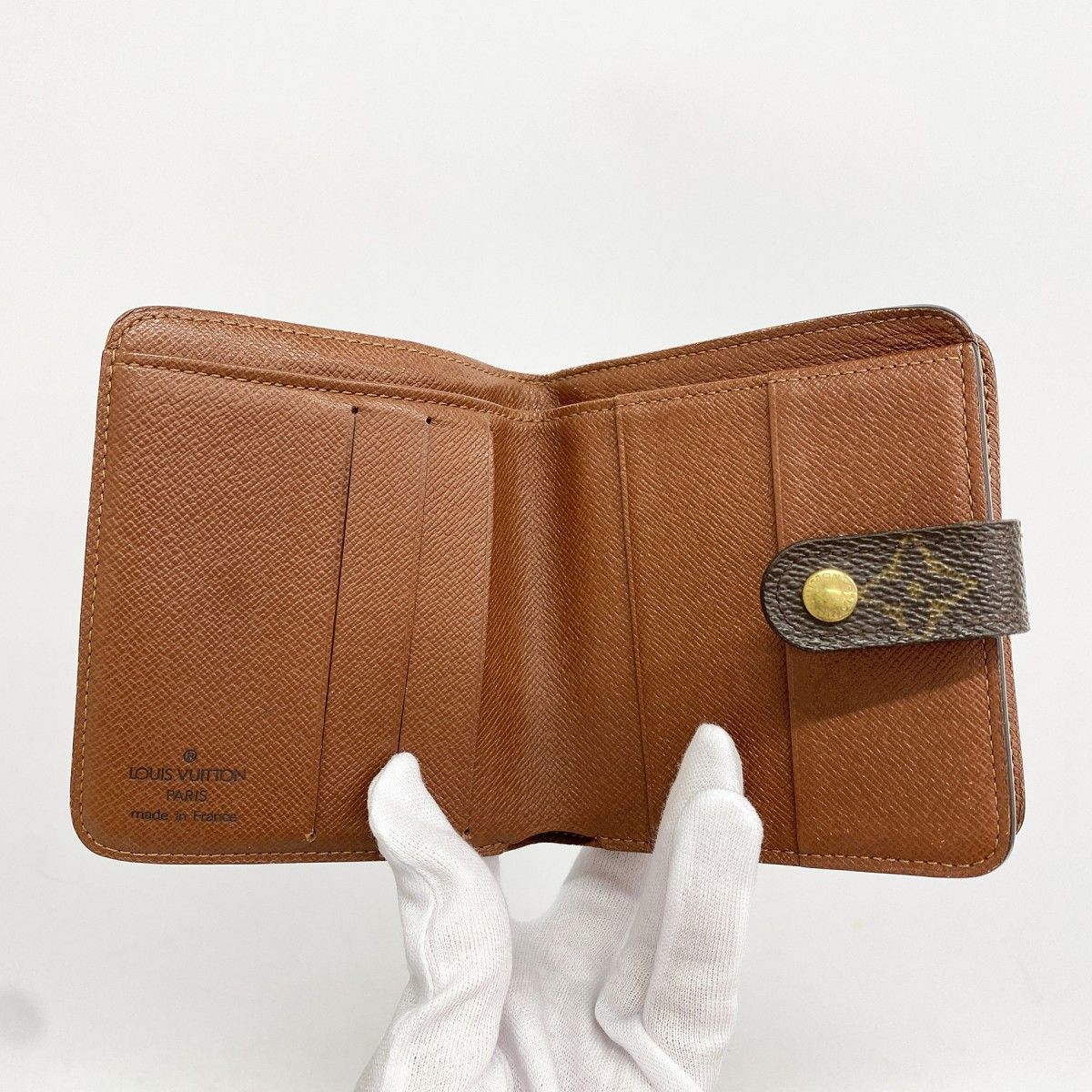 Louis Vuitton Wallet Monogram Compact Zip Brown — view 3