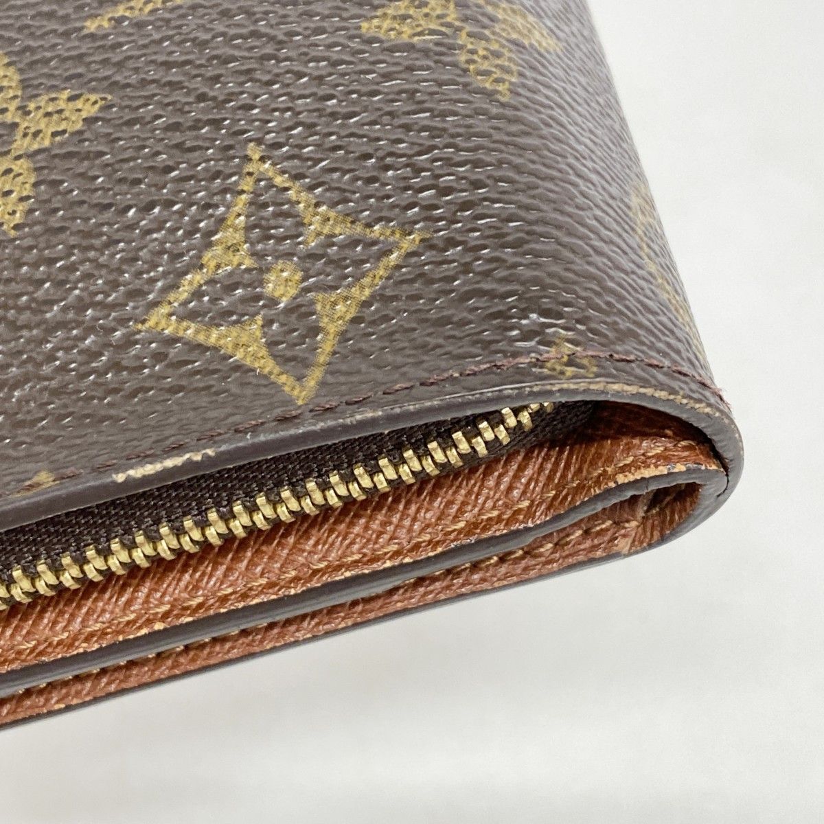 Louis Vuitton Wallet Monogram Compact Zip Brown — view 6