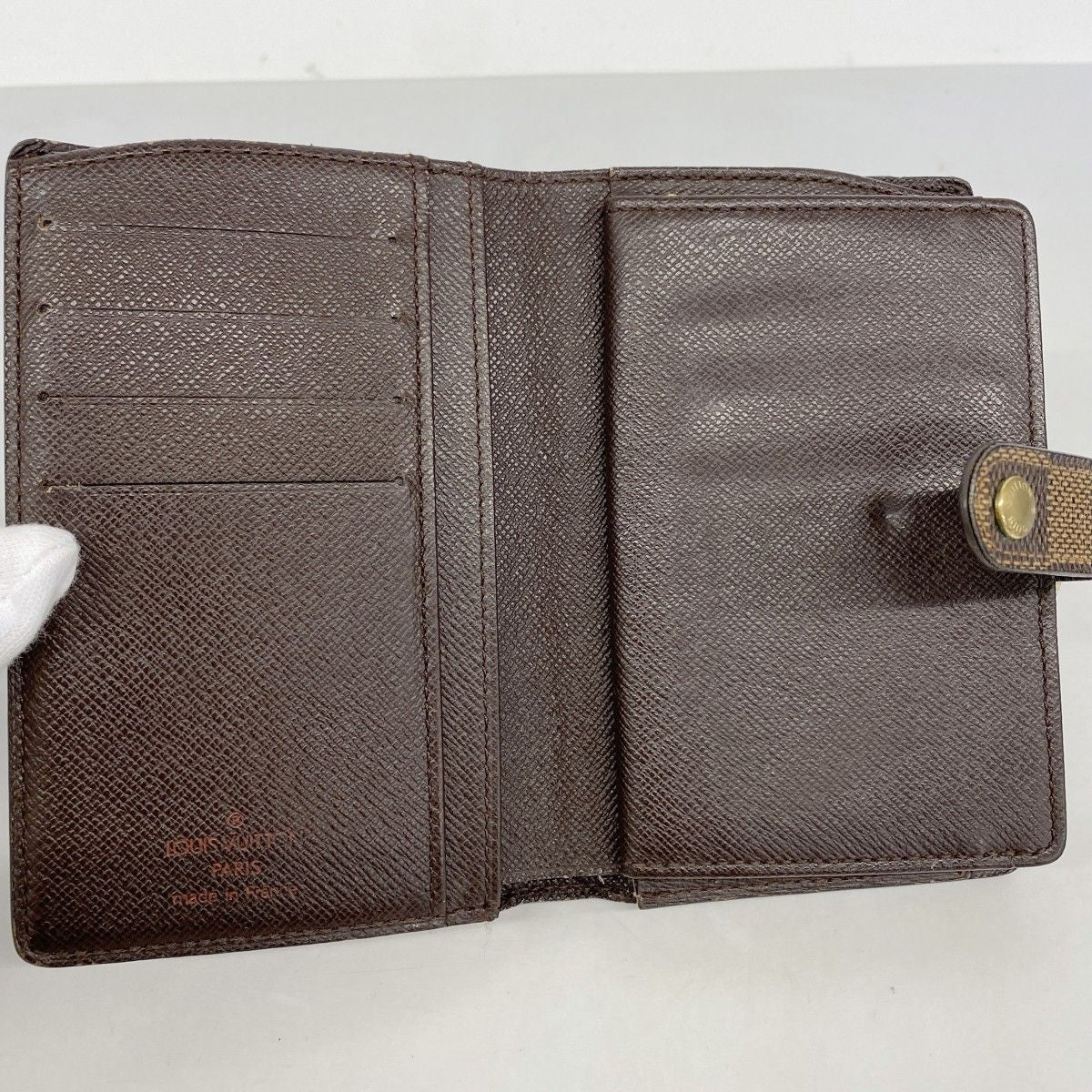 Louis Vuitton Wallet Damier Portomonevier Viennois Ebene — view 3