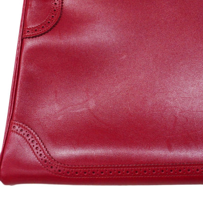 Hermes Handbag Kelly 32 Ghillies Tadelakt Ruby Gold 2-Way — view 7