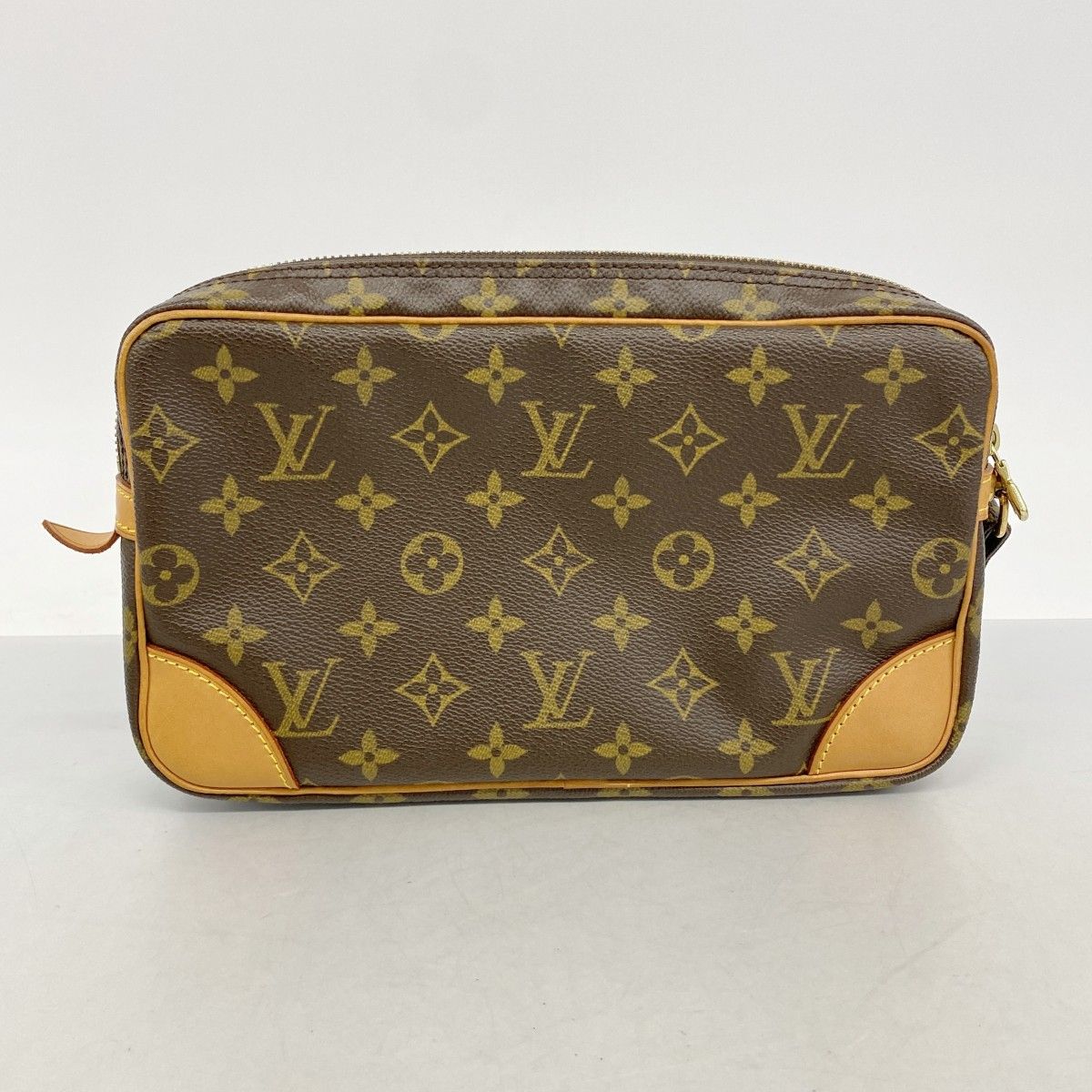 Louis Vuitton Clutch Monogram Marly Dragonne GM Brown — view 9