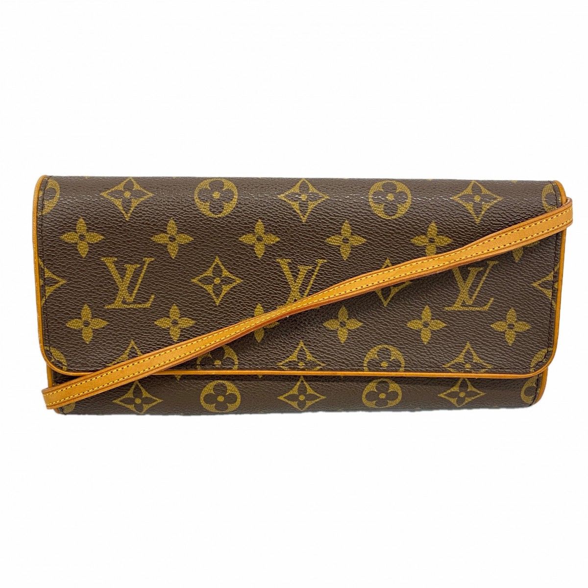 Louis Vuitton Shoulder Bag Monogram Pochette Twin GM Brown