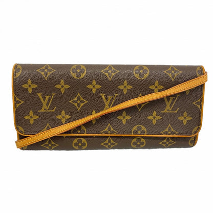 Louis Vuitton Shoulder Bag Monogram Pochette Twin GM Brown