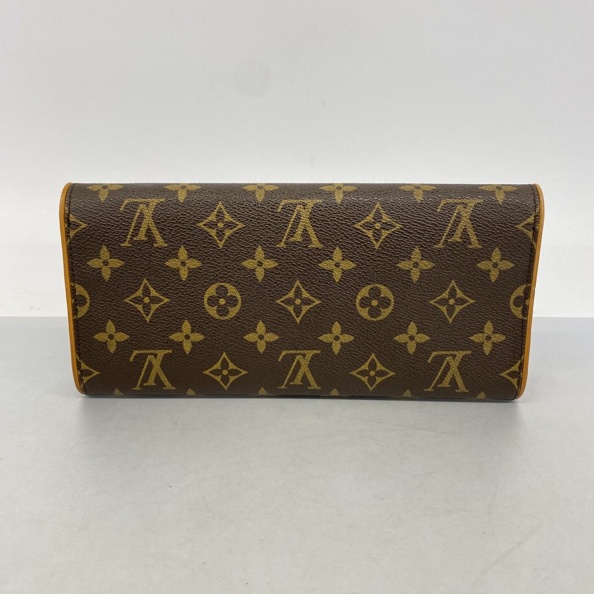 Louis Vuitton Shoulder Bag Monogram Pochette Twin GM Brown — view 9