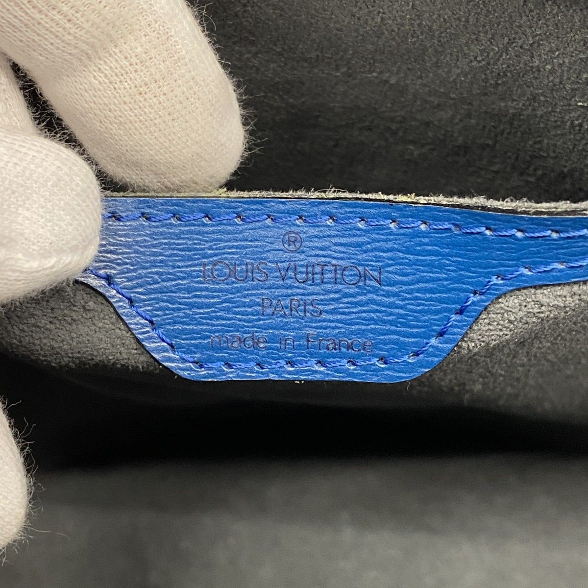 Louis Vuitton Handbag Epi Saint Jacques Toledo Blue — view 5