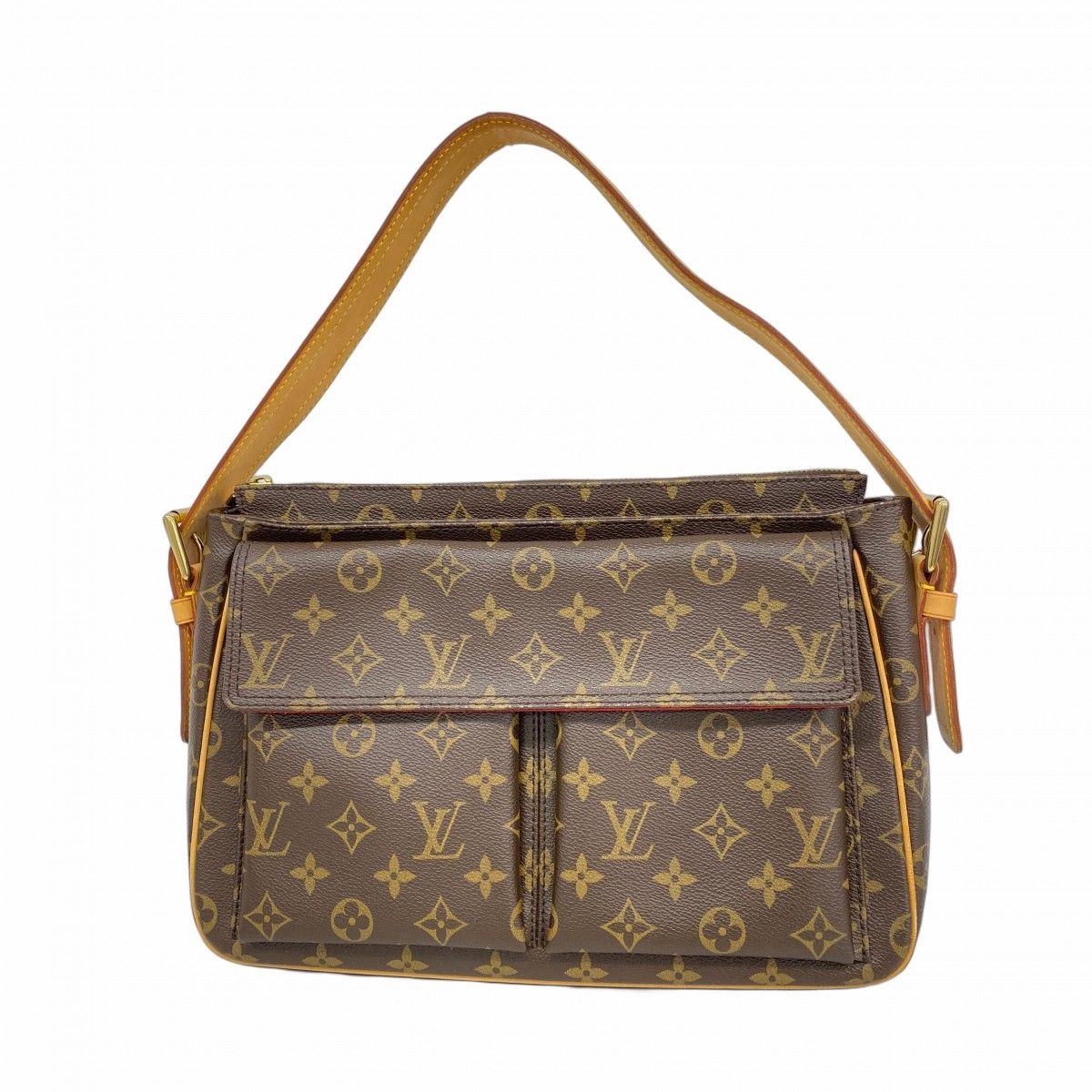 Louis Vuitton Shoulder Bag Monogram Viva Cite GM Brown