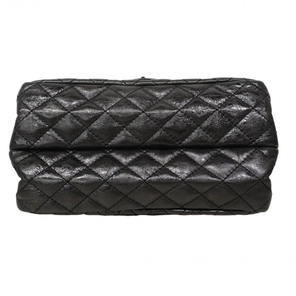 Chanel Shoulder Bag 2.55 Calf Black Silver — view 3