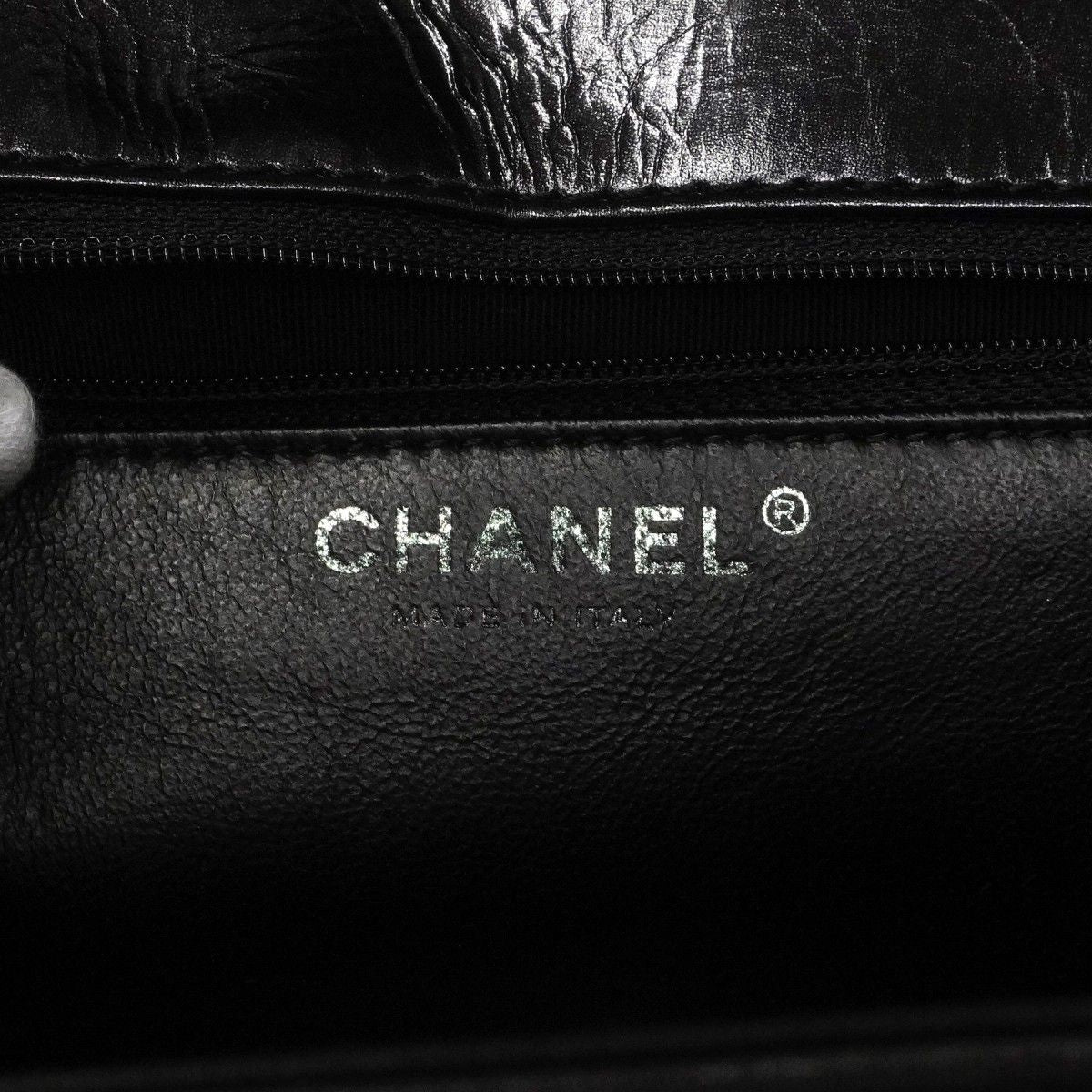 Chanel Shoulder Bag 2.55 Calf Black Silver — view 5