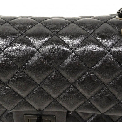 Chanel Shoulder Bag 2.55 Calf Black Silver — view 6