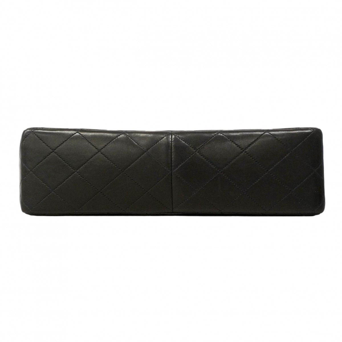 Chanel Shoulder Bag Big Quilted Lambskin Black Gold — view 3
