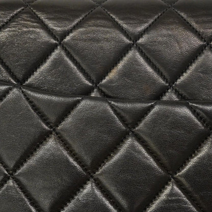 Chanel Shoulder Bag Big Quilted Lambskin Black Gold — view 8
