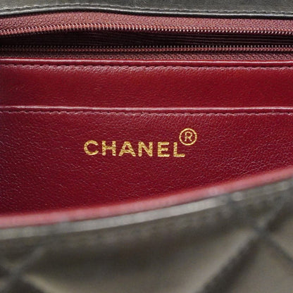Chanel Shoulder Bag Big Quilted Lambskin Black Gold — view 5