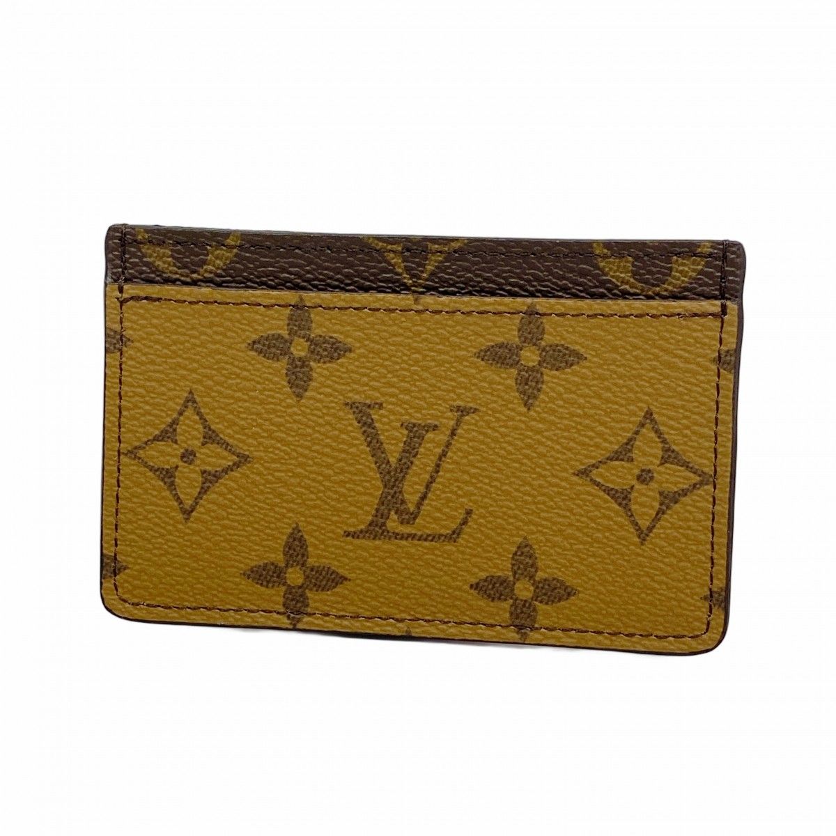 Louis Vuitton Card Case Monogram Reverse Holder Sample Brown