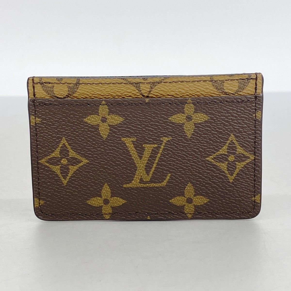 Louis Vuitton Card Case Monogram Reverse Holder Sample Brown — view 5