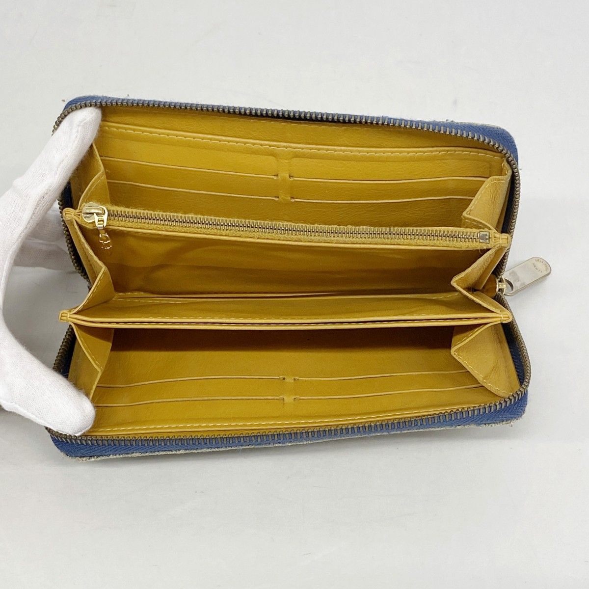 Louis Vuitton Wallet Monogram Denim Zippy Blue — view 3