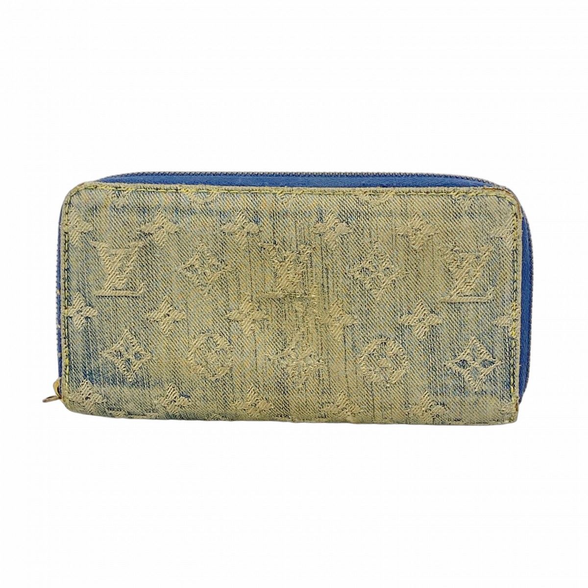 Louis Vuitton Wallet Monogram Denim Zippy Blue