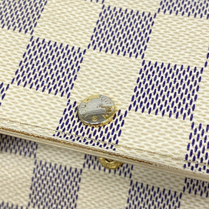 Louis Vuitton Wallet Damier Azur Portefeuille Sarah White — view 5