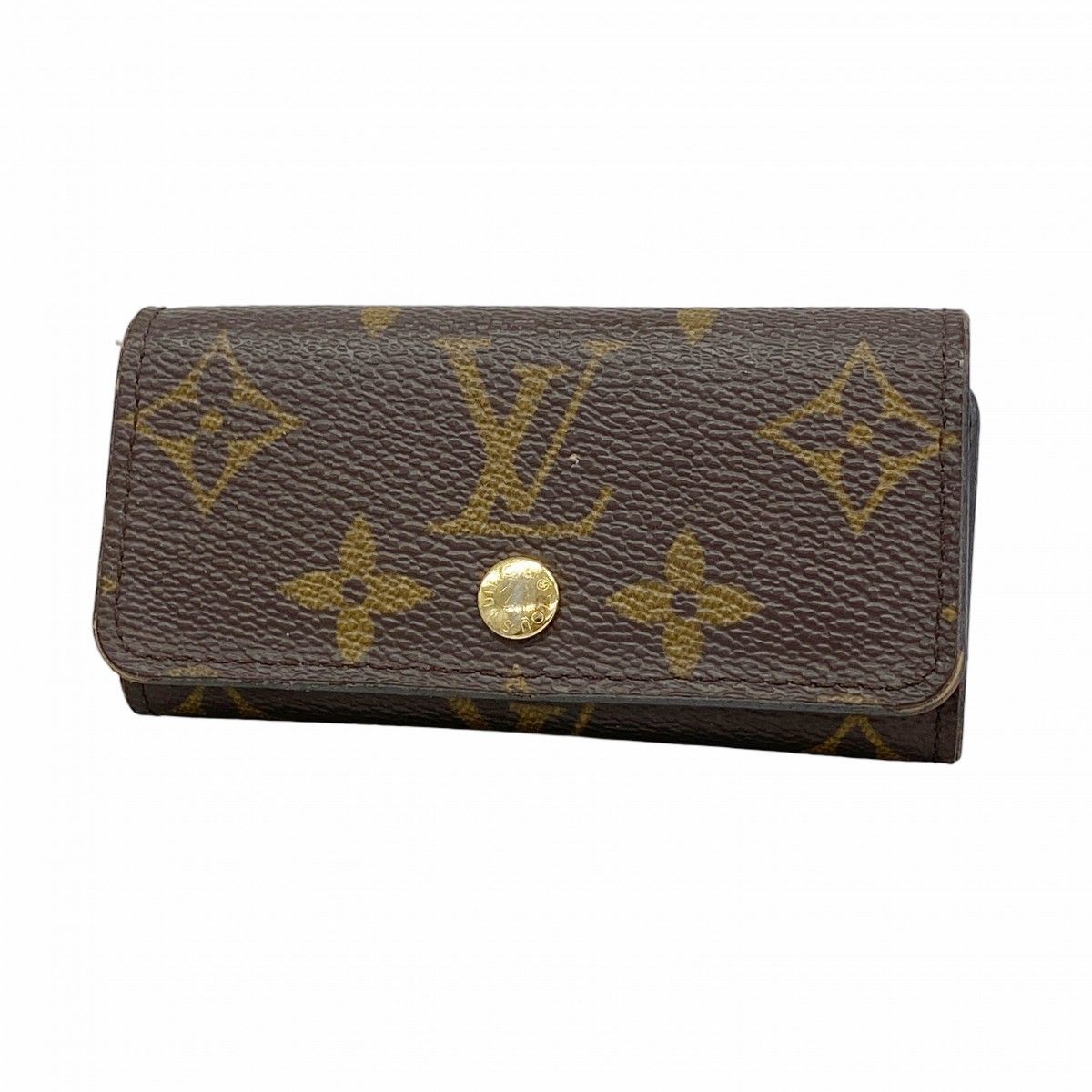Louis Vuitton Key Case Monogram Multicles 4 Brown Key Holder