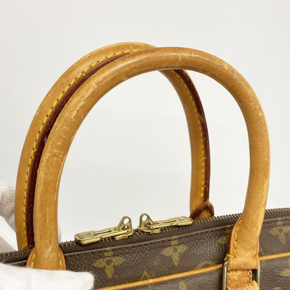 Louis Vuitton Business Bag Monogram Porte Documents Voyage Brown — view 9