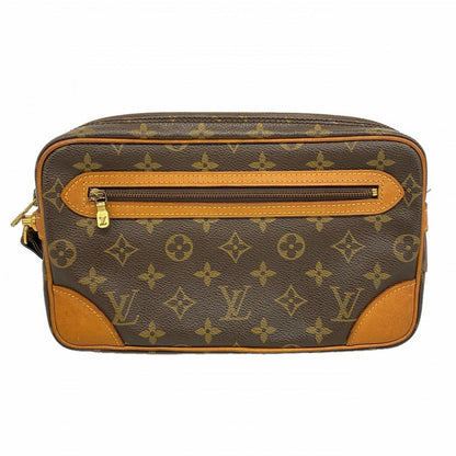 Louis Vuitton Clutch Monogram Marly Dragonne GM Brown