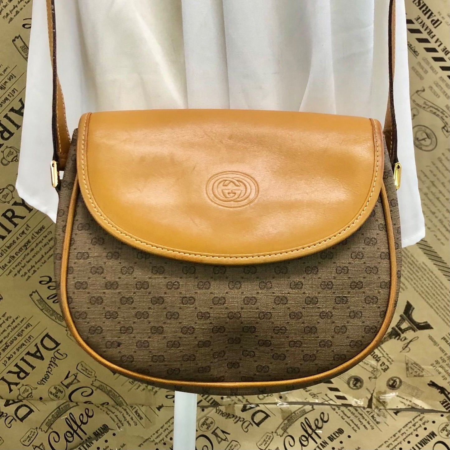 Gucci Vintage Shoulder Bag Pochette Micro GG
