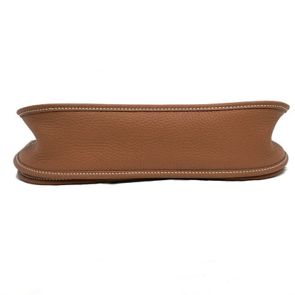 Hermes Evelyne 3 PM Gold Silver Taurillon Clemence Shoulder Bag — view 5