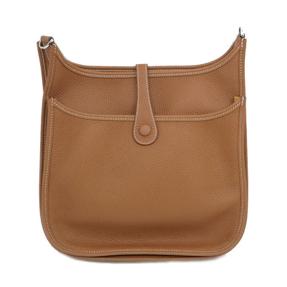 Hermes Evelyne 3 PM Gold Silver Taurillon Clemence Shoulder Bag — view 3