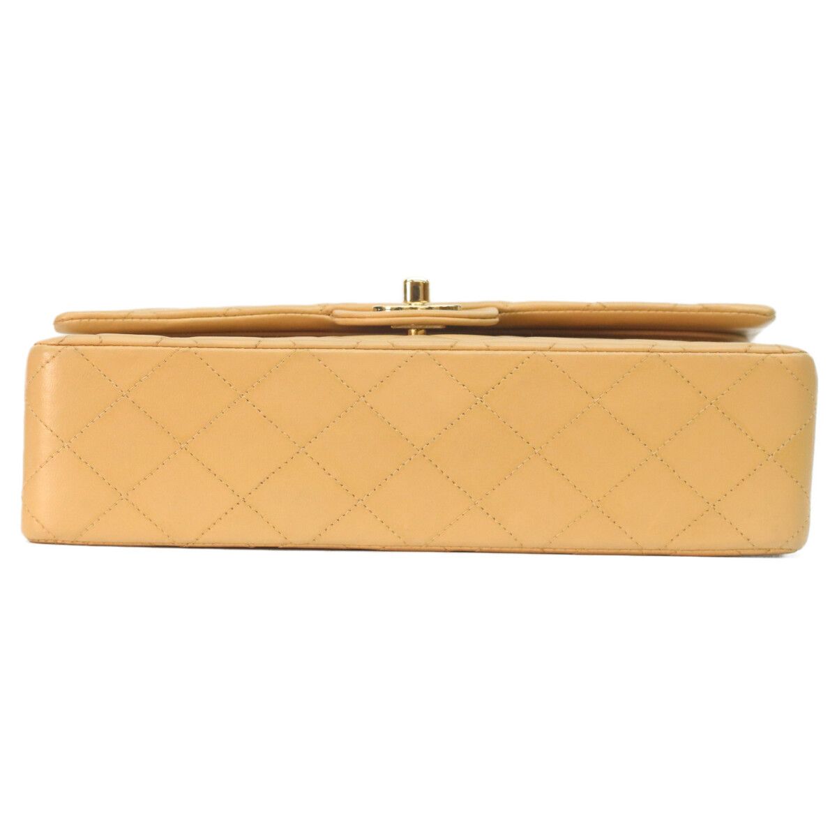 Chanel Beige Lamb Gold Quilted 25 Shoulder — view 5