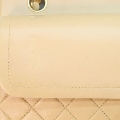 Chanel Beige Lamb Gold Quilted 25 Shoulder — view 8