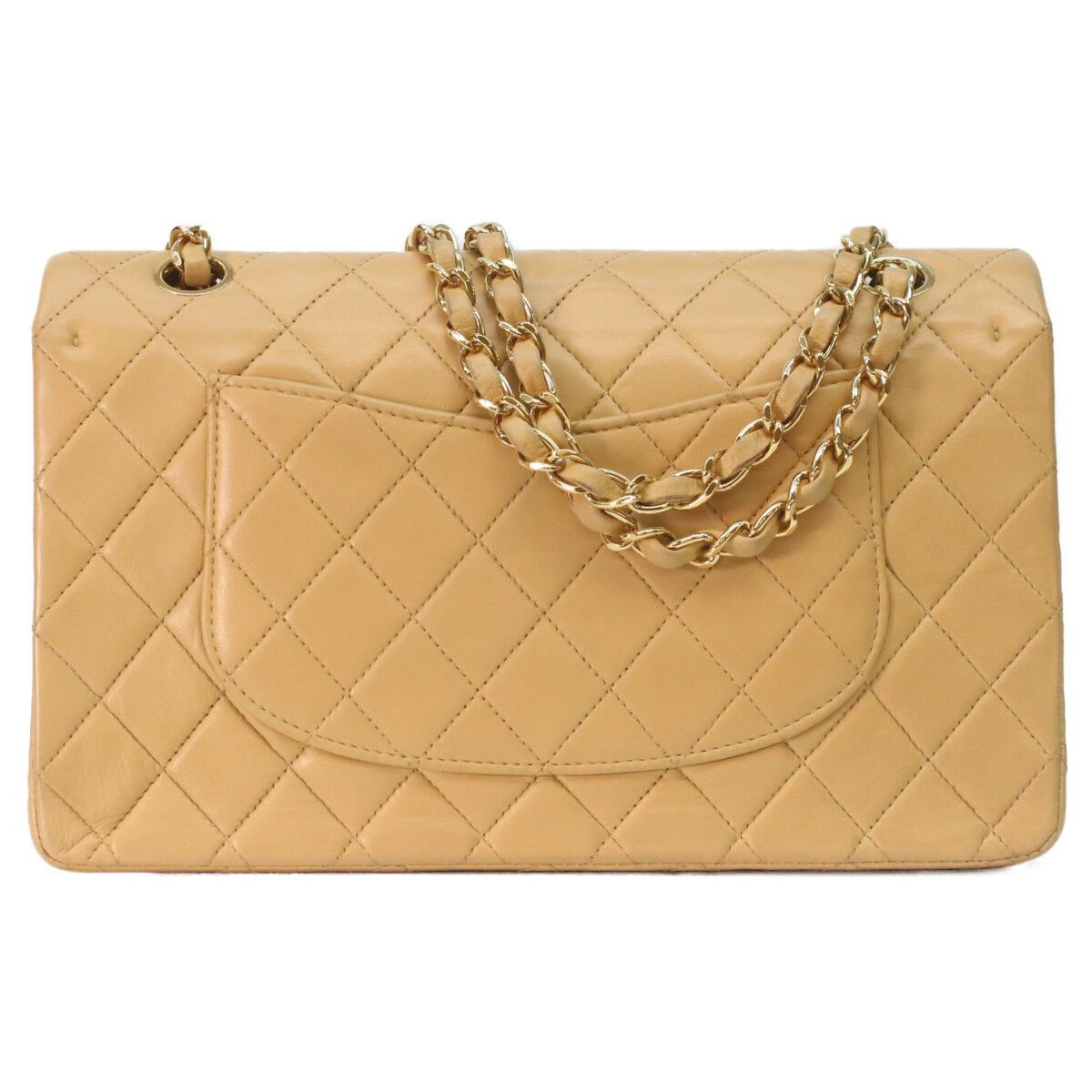 Chanel Beige Lamb Gold Quilted 25 Shoulder — view 3
