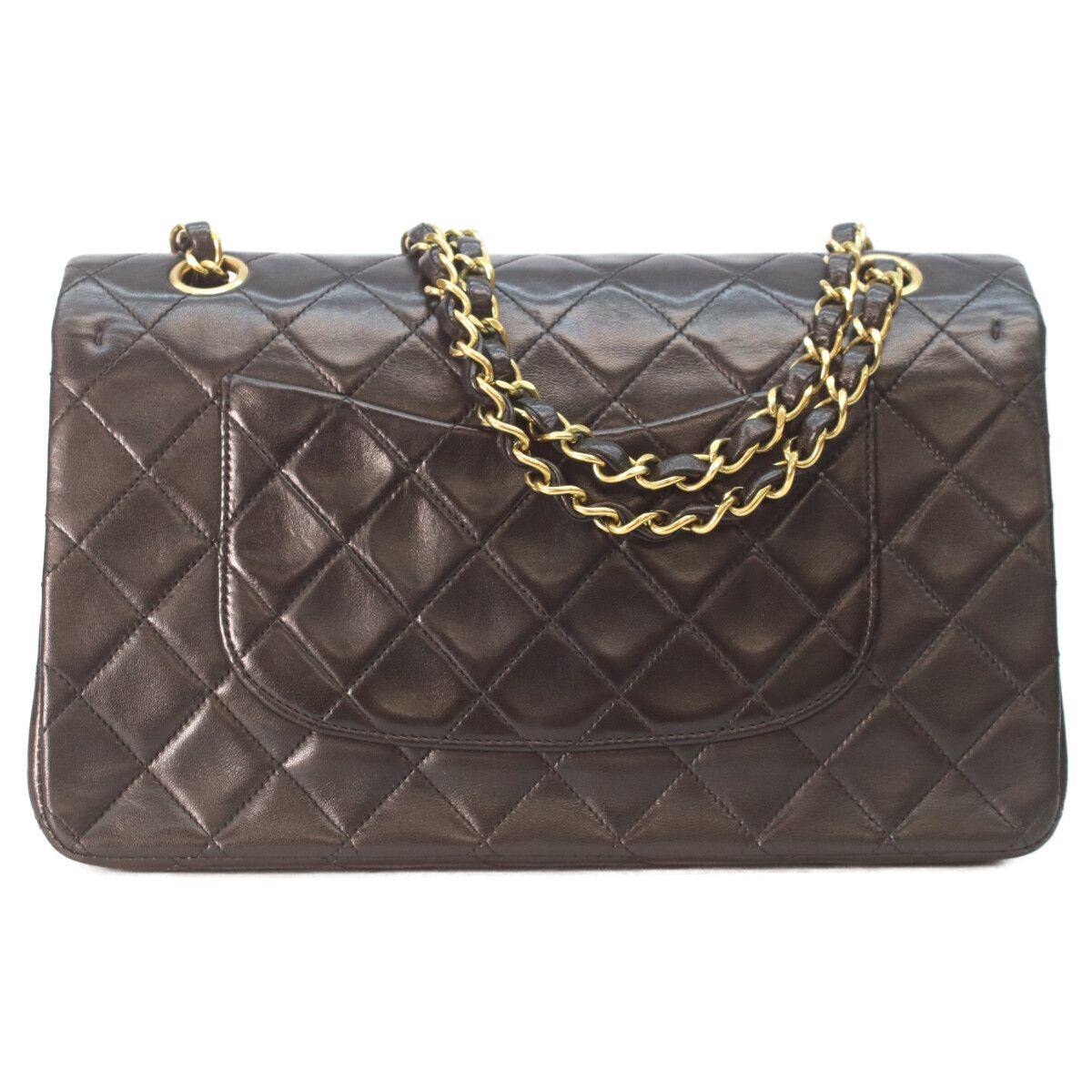 Chanel Black Lamb Gold Quilted 25 Shoulder — view 3