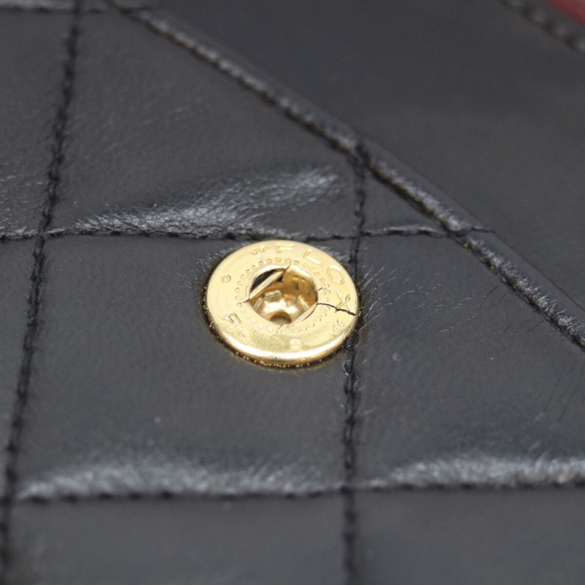 Chanel Black Lamb Gold Quilted 25 Shoulder — view 8