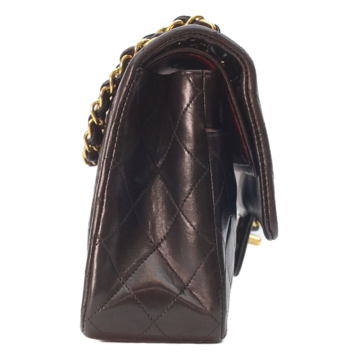 Chanel Black Lamb Gold Quilted 25 Shoulder — view 4