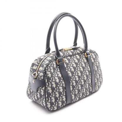 Dior D-vibe Bow Sling Bag Oblique 2-Way Navy Canvas Leather — view 2