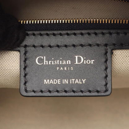 Dior D-vibe Bow Sling Bag Oblique 2-Way Navy Canvas Leather — view 4