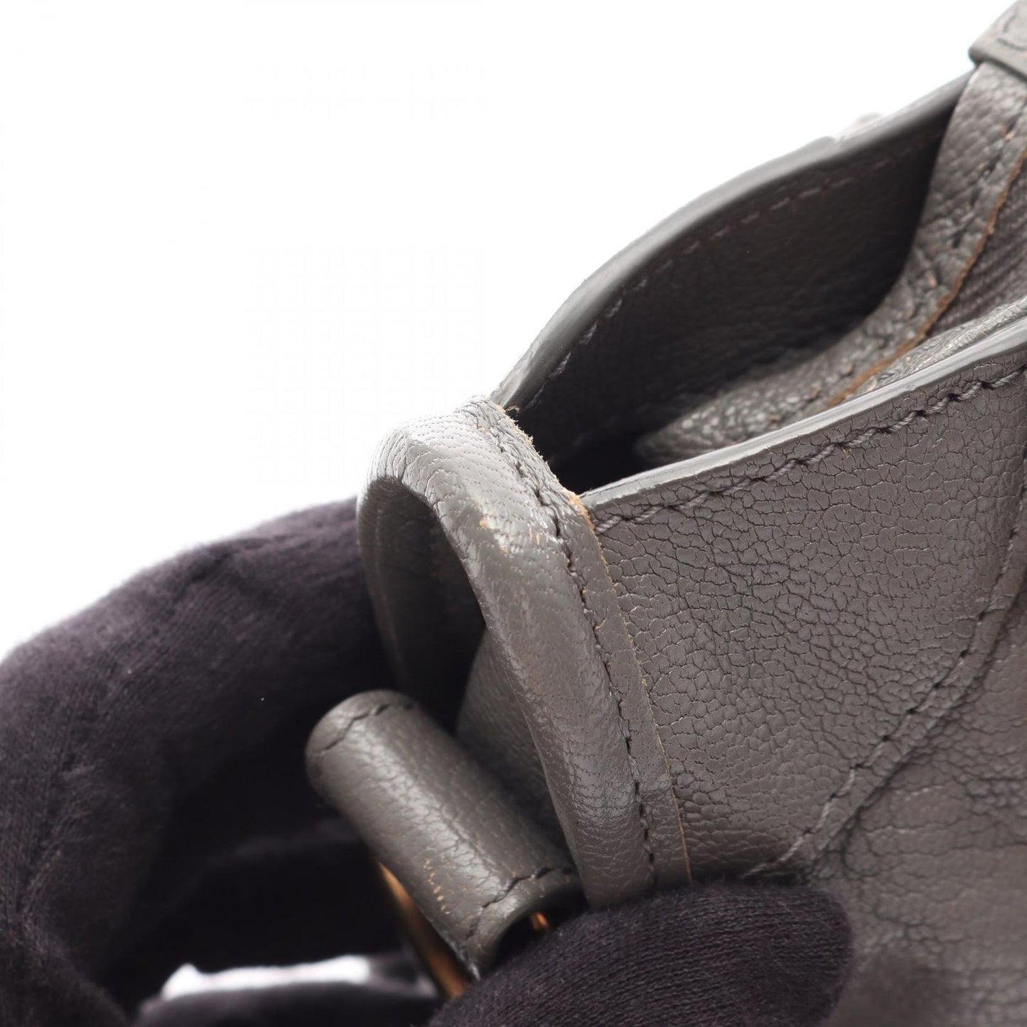 Balenciaga Handbag Classic Metallic Edge Mini City 2-Way Gray Leather — view 5