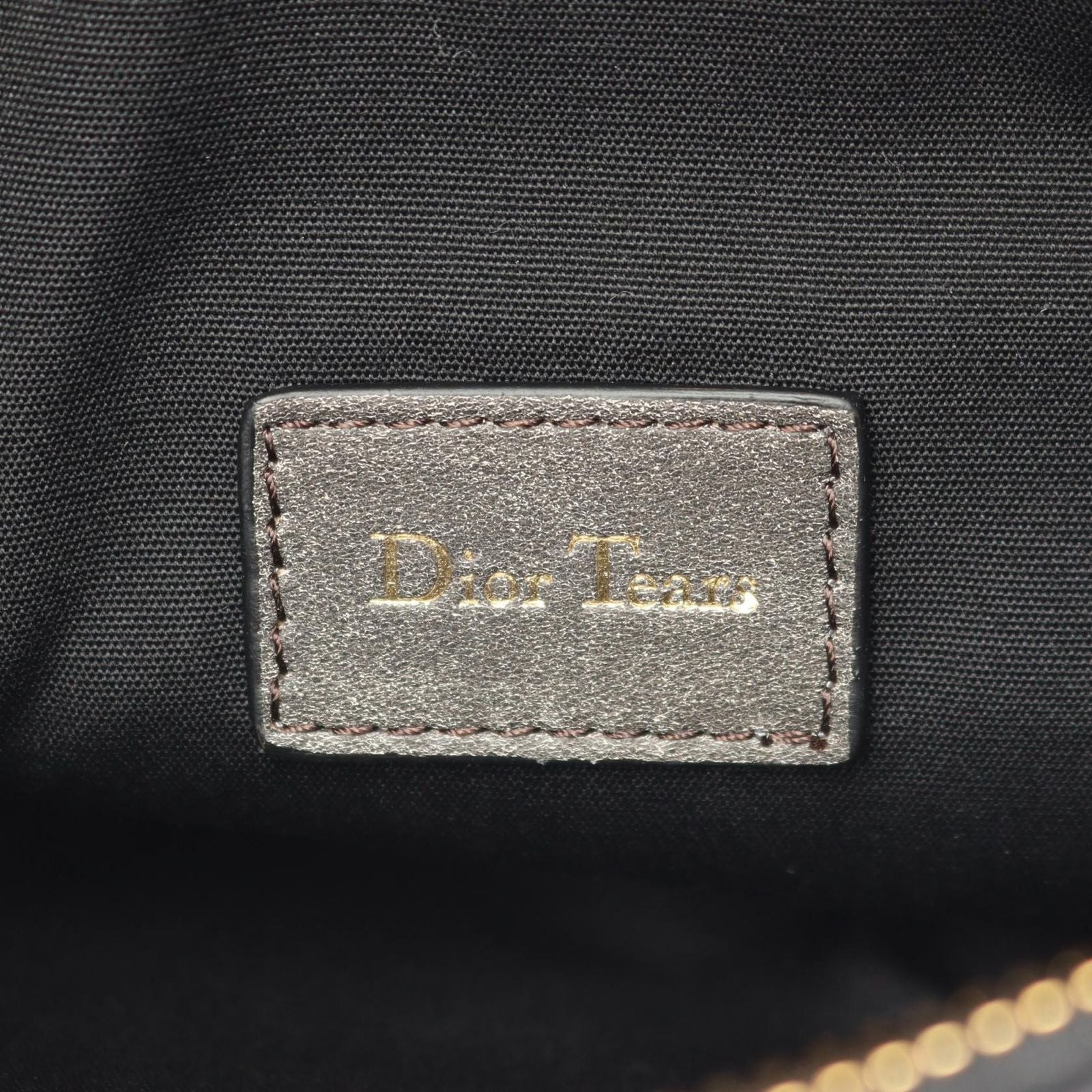 Dior Waist Bag Tears Charcoal Gray Leather Oblique Saddle — view 4