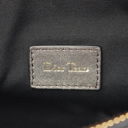 Dior Waist Bag Tears Charcoal Gray Leather Oblique Saddle — view 4