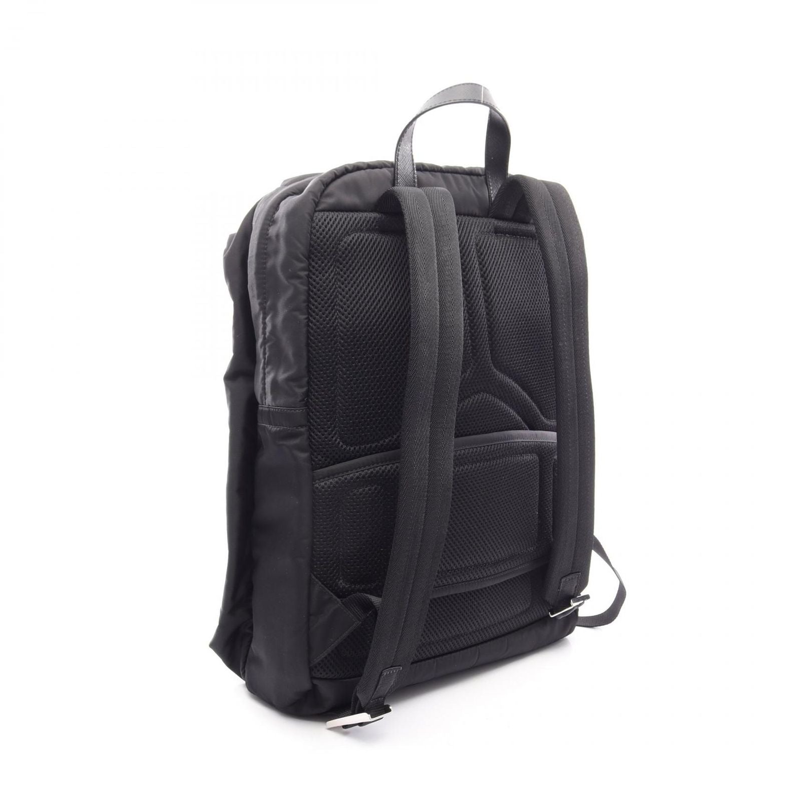 Prada Backpack Tessuto Black Nylon Saffiano Leather — view 2